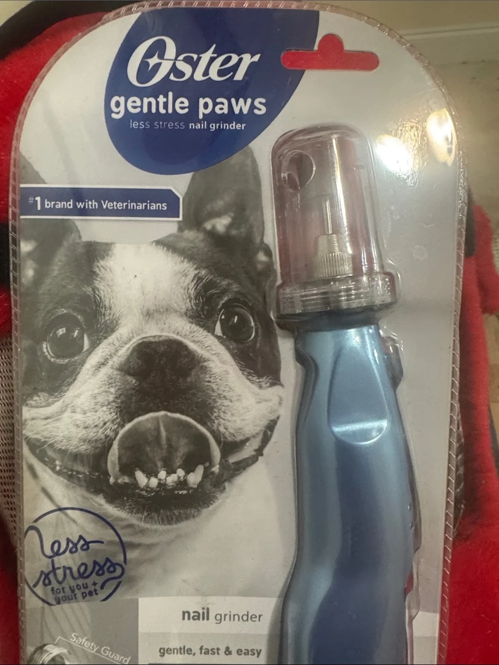Oster Gentle Paws Nail Grinder in Light Blue for Small Pets